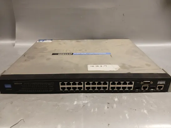 CISCO LINKSYS SRW224P 24-PORT 10/100 + 2 PORT GIGABIT SWITCH