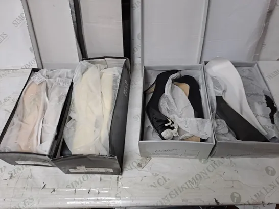 APPROXIMATELY 10 PAIRS OF ASSORTED BOXED AND UNBOXED SHOES TO INCLUDE SANDALS, AND TRAINERS 