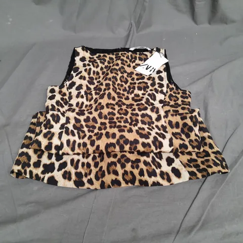 ZARA LEOPARD MINI DRESS // SIZE: UK M 