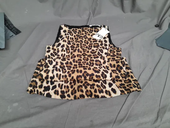 ZARA LEOPARD MINI DRESS // SIZE: UK M 