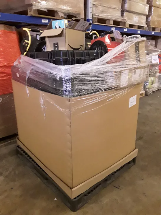 PALLET OF ASSORTED TECH INCLUDING FAN HEATER, PORTABLE INDUCTION LOOP KIT, DRUM HEATER, HEADSET & TELEPHONE, 4G LTE MOBILE WI-FI