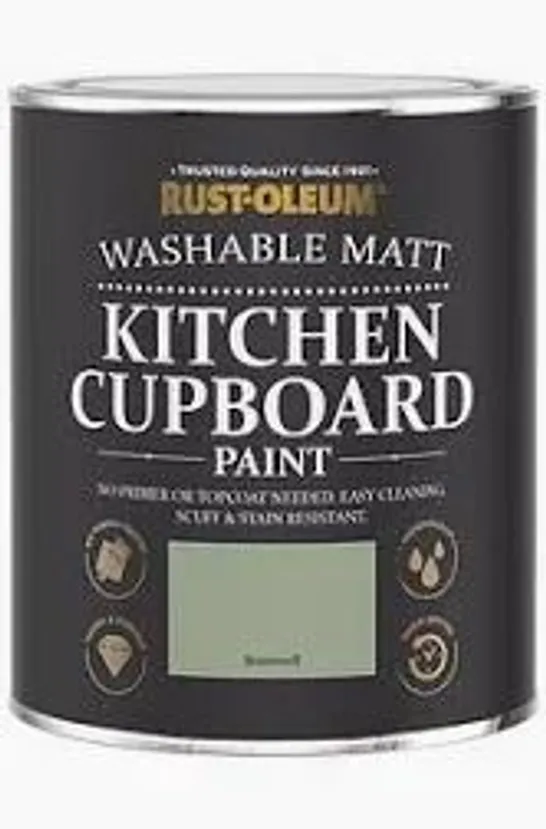 RUST-OLEUM LAUREL GREEN SATIN KITCHEN CUPBOARD PAINT - ECOMMERCE LAUREN GREEN 