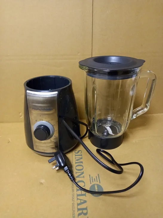 MORPHY RICHARDS TOTAL CONTROL GLASS TABLE BLENDER 