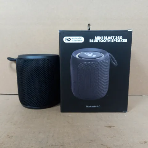 BOXED ACOUSTIC SOLUTIONS MINI BLAST 360 BLUETOOTH SPEAKER