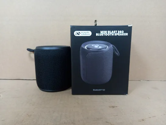 BOXED ACOUSTIC SOLUTIONS MINI BLAST 360 BLUETOOTH SPEAKER