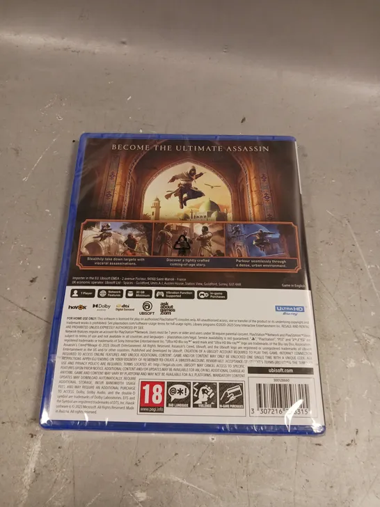 SEALED ASSASSIN'S CREED MIRAGE FOR PS5 