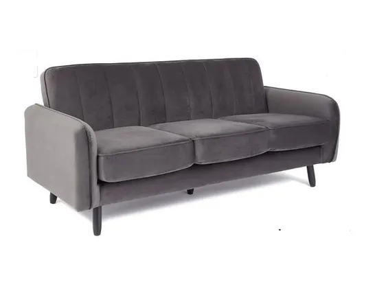 BOXED JENNIFER GREY THREE SEATER SOFA