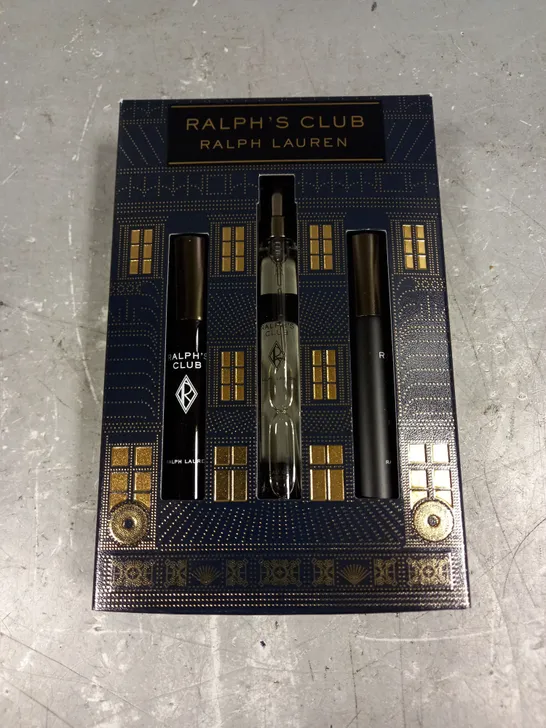 BOXED RALPH LAUREN RALPH'S CLUB FRAGRANCE SET 3X10ML