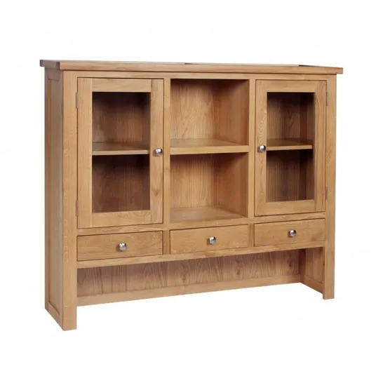 BRAND NEW BOXED DRESSER TOP 3 DOOR SIDEBOARD LIGHT OAK