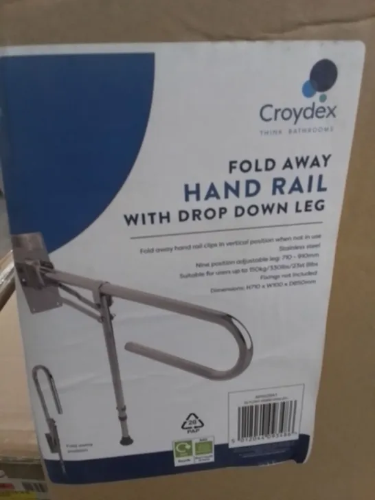 BOXED CROYDEX FOLD AWAY HAND RAIL