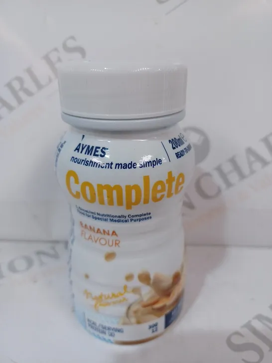 AYMES 24 PACK OF COMPLETE 200ML BOTTLES IN BANANA FLAVOUR