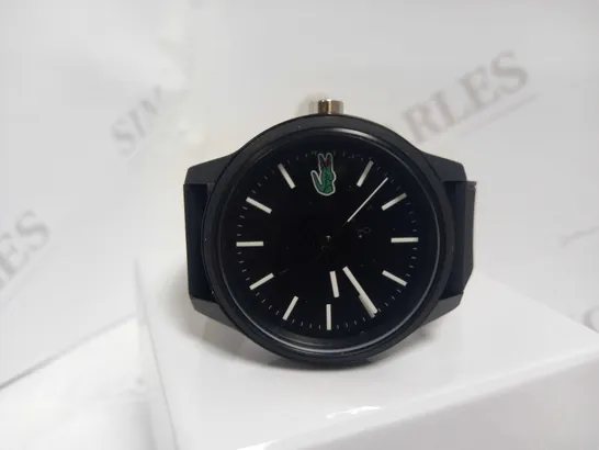 LACOSTE 12.12 BLACK DIAL MENS WATCH RRP £100