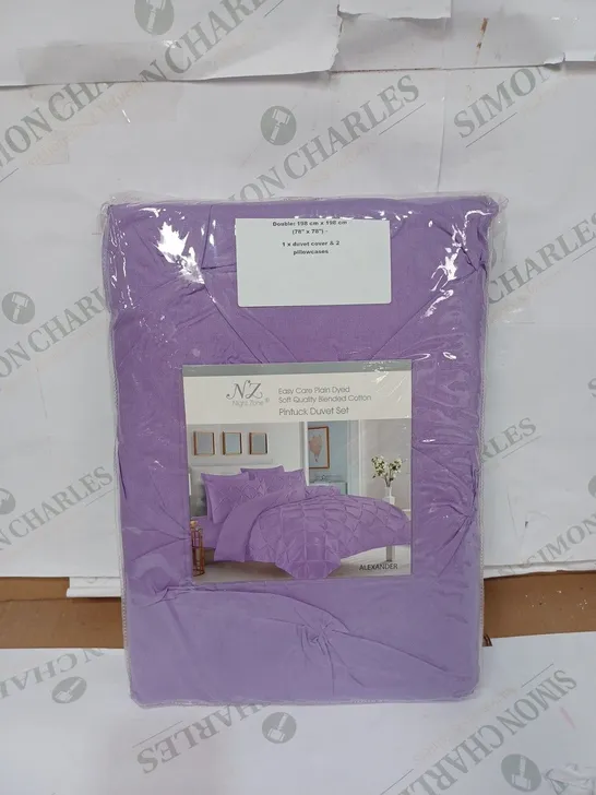 NIGHT ZONE BEDDING SET IN PURPLE, SIZE: DOUBLE