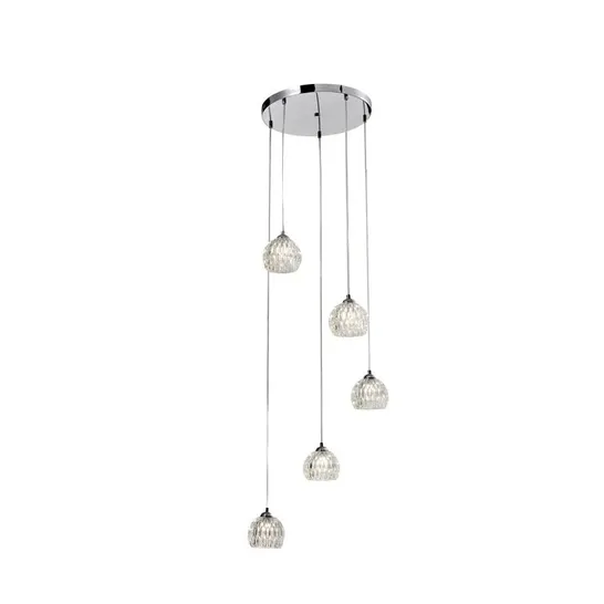 BOXED HEISER 5-LIGHT CLUSTER DOME PENDANT (1 BOX)