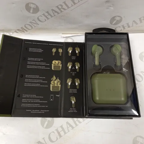 SKULLCANDY INDY TRUE WIRELESS EARBUDS IN OLIVE