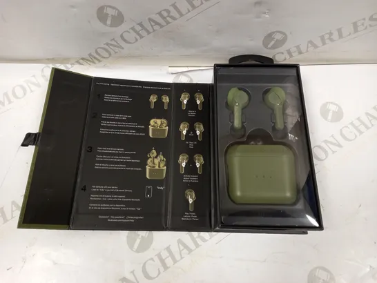 SKULLCANDY INDY TRUE WIRELESS EARBUDS IN OLIVE