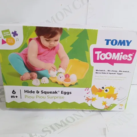 TOMY TOOMIES HIDE AND SQUEEK EGGS 6M+