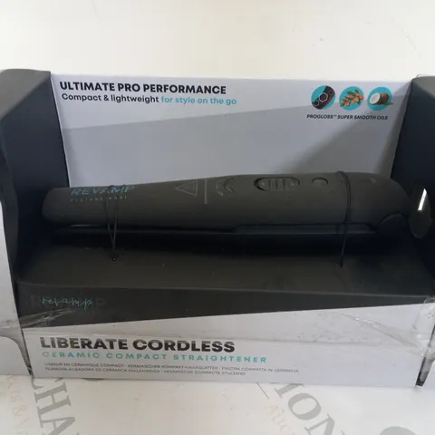 REVAMP LIBERATE CORDLESS CERAMIC COMPACT STRAIGHTENER 