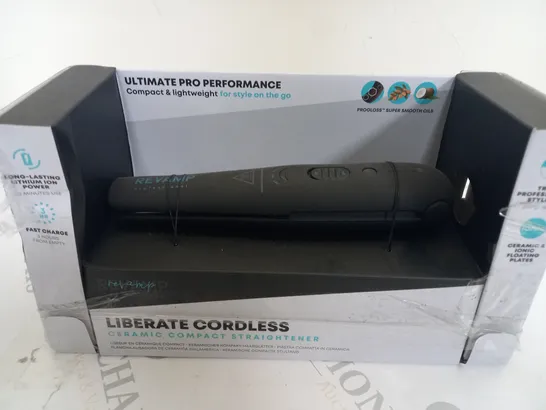 REVAMP LIBERATE CORDLESS CERAMIC COMPACT STRAIGHTENER 