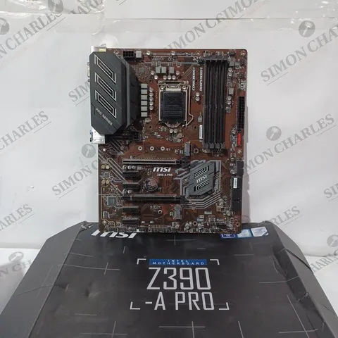 BOXED MSI INTEL MOTHERBOARD Z390 -A PRO