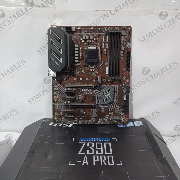 BOXED MSI INTEL MOTHERBOARD Z390 A PRO 4499888Simon Charles Auctioneers