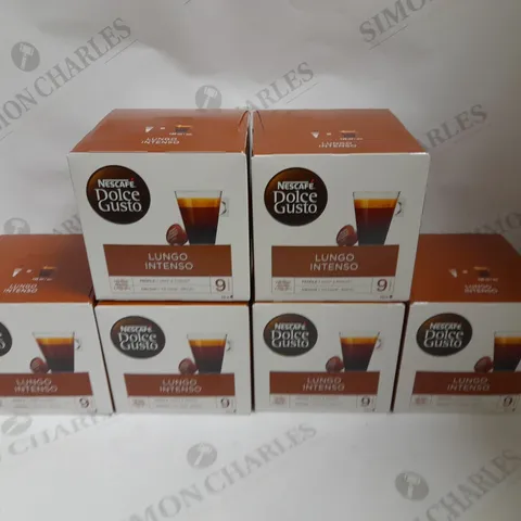 BOX OF 6 (16 PODS PER BOX) DOLCE GUSTO LUNGO INTENSO COFFEE PODS 