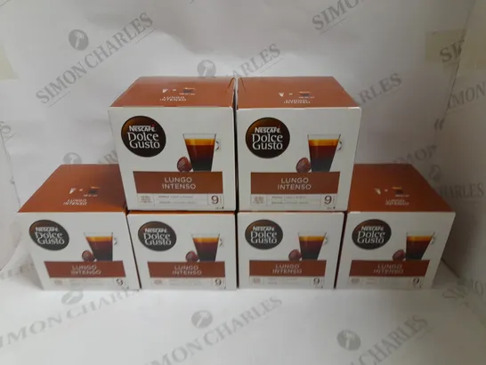 BOX OF 6 (16 PODS PER BOX) DOLCE GUSTO LUNGO INTENSO COFFEE PODS 