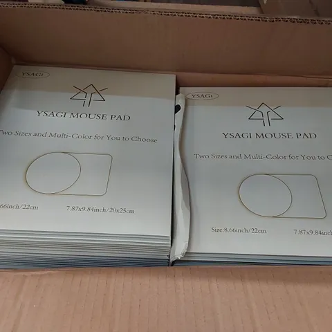 BOX OF APPROXIMATELY 80X BRAND NEW YSAGI 20X25CM PINK MOUSPADS (1 BOX)