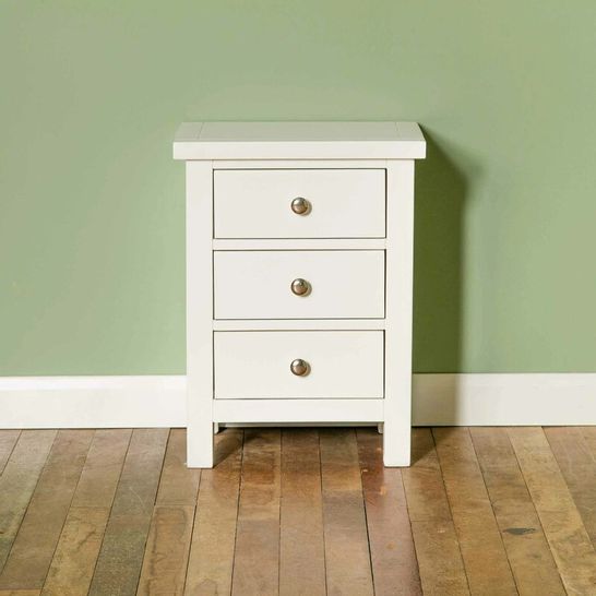 BOXED TAHOE 3 DRAWER BEDSIDE TABLE