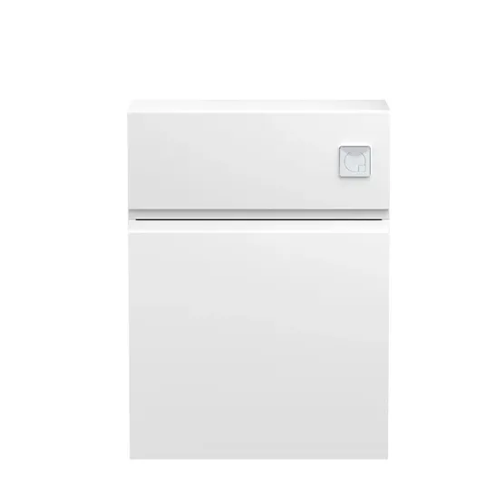 BOXED 600MM WC UNIT WHITE FINISH