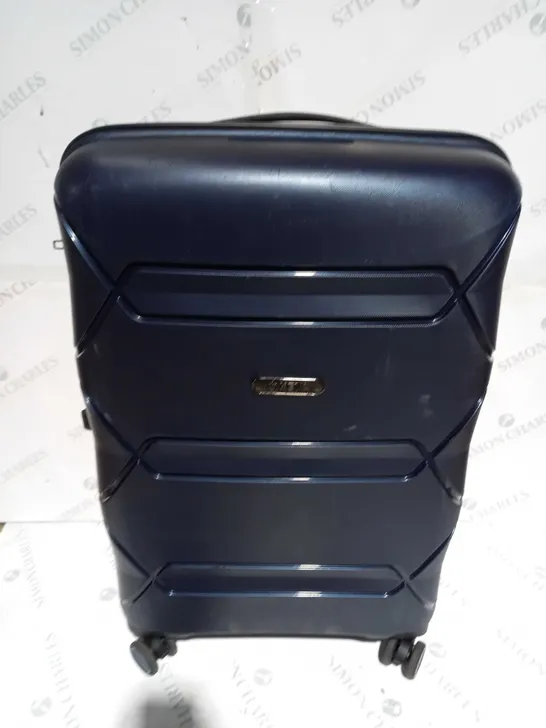 HEYS DURAFLEX 3 PIECE LUGGAGE SET & VANITY CASE IN NAVY