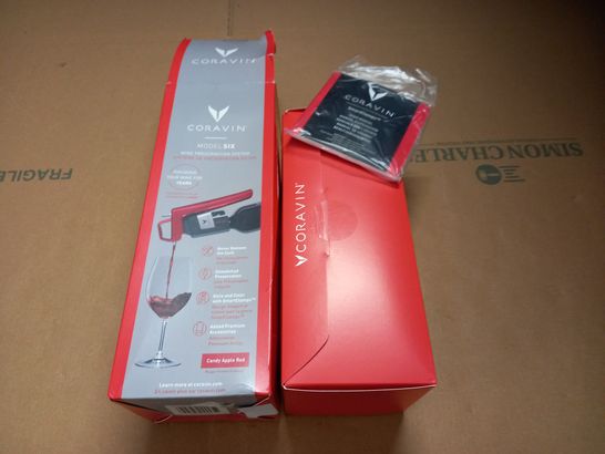 BOXED CORAVIN MODEL SIX WINE PRESERVATION SYSTEM