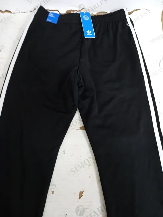 ADIDAS SLIM FIT BLACK TROUSERS - SMALL