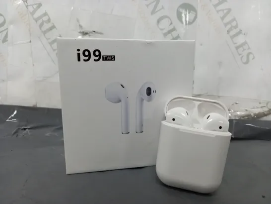 BOXED i99 TWS WIRELESS EARBUDS IN WHITE