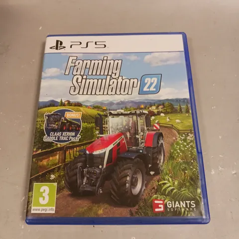 FARMING SIMULATOR 22 FOR PS5 