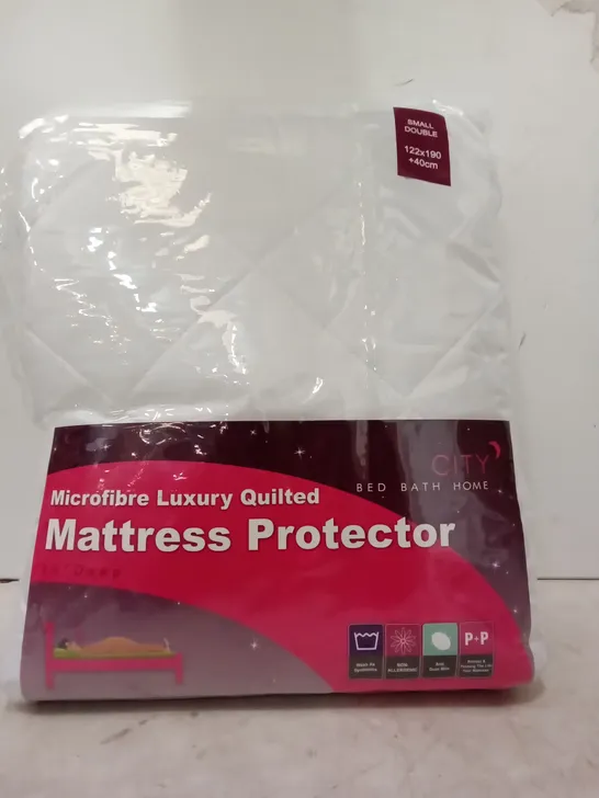 SNUG CITY MICROFIBER LUXURY QUILTED DOUBLE MATRESS PROTECTOR 