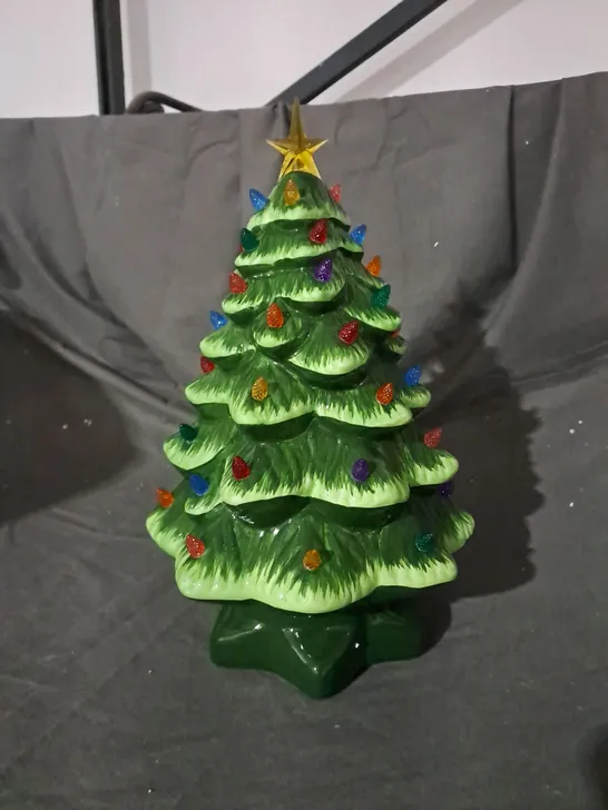 DECORATIVE FESTIVE LIGHT-UP TREE ORNAMENT