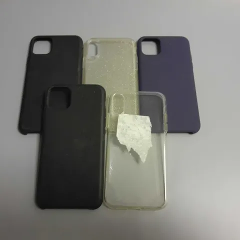 LOT OF 5 ASSORTED LOOSE PHONE CASES