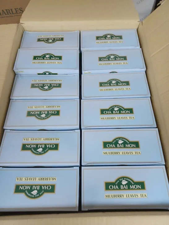 60 X BOXED CHA BAI MON MULBERRY LEAVES TEA BAGS - 50 BAGS PER BOX 