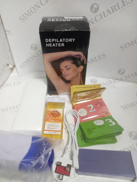 DEPILATORY HEATER WAXING KIT 