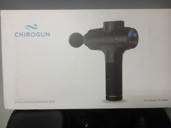 BOXED CHIROGUN PERCUSSION MASSAGE GUN 