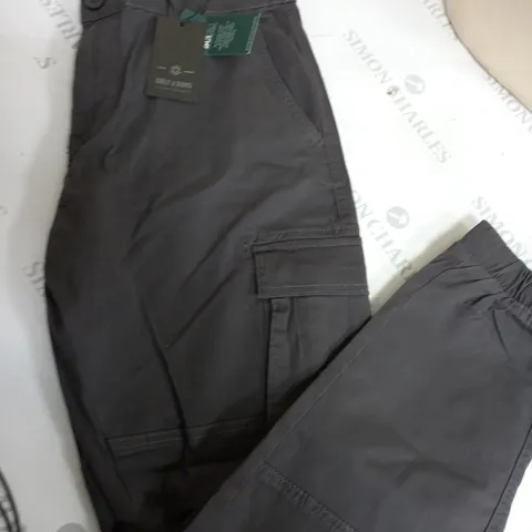 ONLY & SONS GREY CARGO PANTS - W32/L32