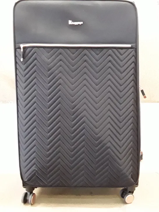 ITLUGGAGE BEWITCHING BLACK SOFT SUITCASE 135L