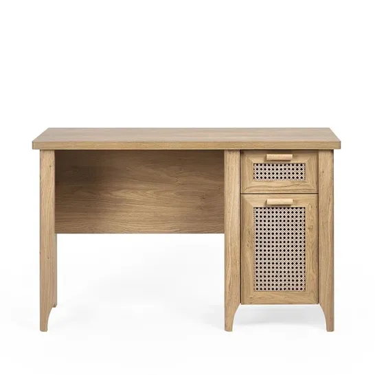 BOXED ALBELO ACCENT DESK - OAK (1 BOX)