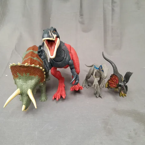 SET OF 4 JURASSIC PARK DINOSAUR FIGURES