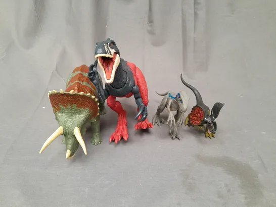 SET OF 4 JURASSIC PARK DINOSAUR FIGURES