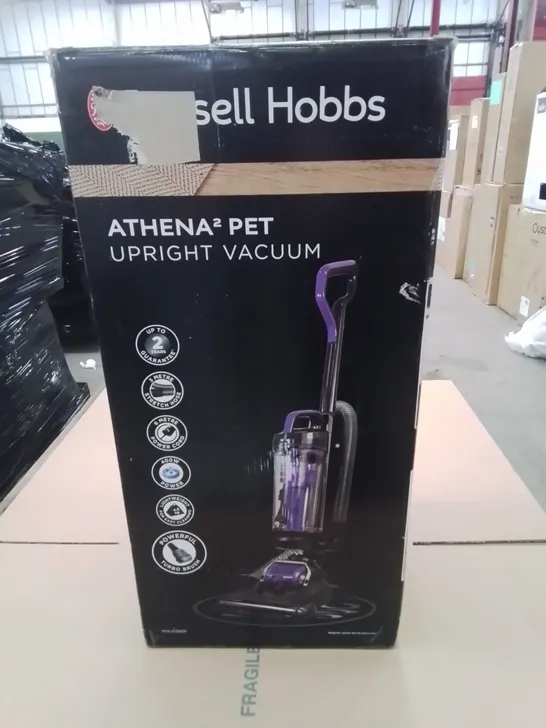 BOXED RUSSELL HOBBS ATHENA2 PETS UPRIGHT VACUUM	 RRP £99