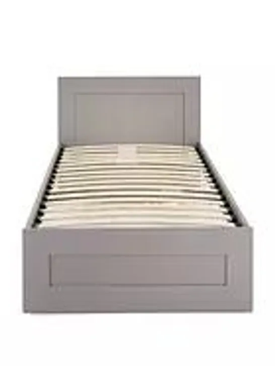 BOXED TARYN SINGLE BED IN GREY - 1OF1