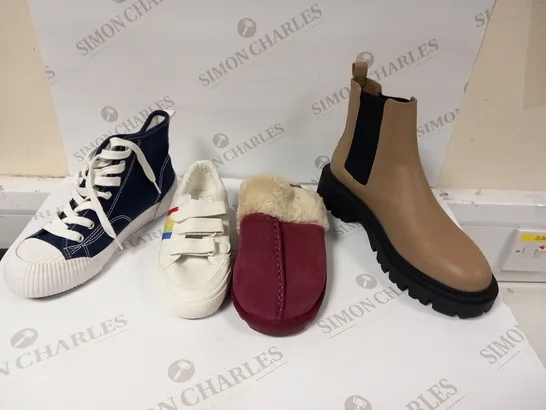 APPROXIMATELY 9 PAIRS OF ASSORTED FOOTWEAR TO INCLUDE; M AND S, PRIMARK AND RR