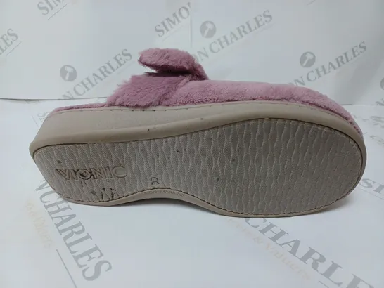 PAIR OF VIONIC MARIEL SLIPPERS IN DUSKY PINK SIZE 4